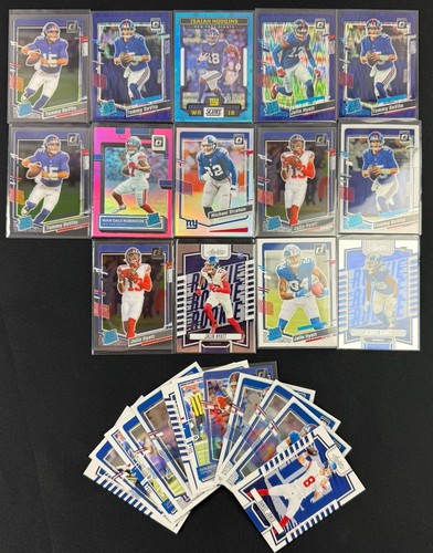 Lotto 26 carte New York Giants - Esordienti, Paralleli e Base