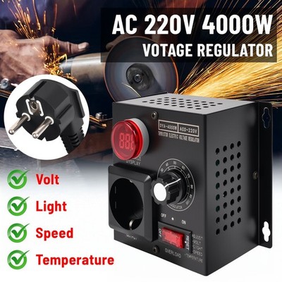 Drehzahlregler Wechselstrom SCR Spannungsregler AC 230V 4000W Voltage Regulator
