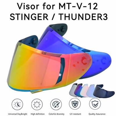 Motorcycle Helmet Visor For MT STINGER And MT THUNDER 3 MT-V-12 Helmet Shield