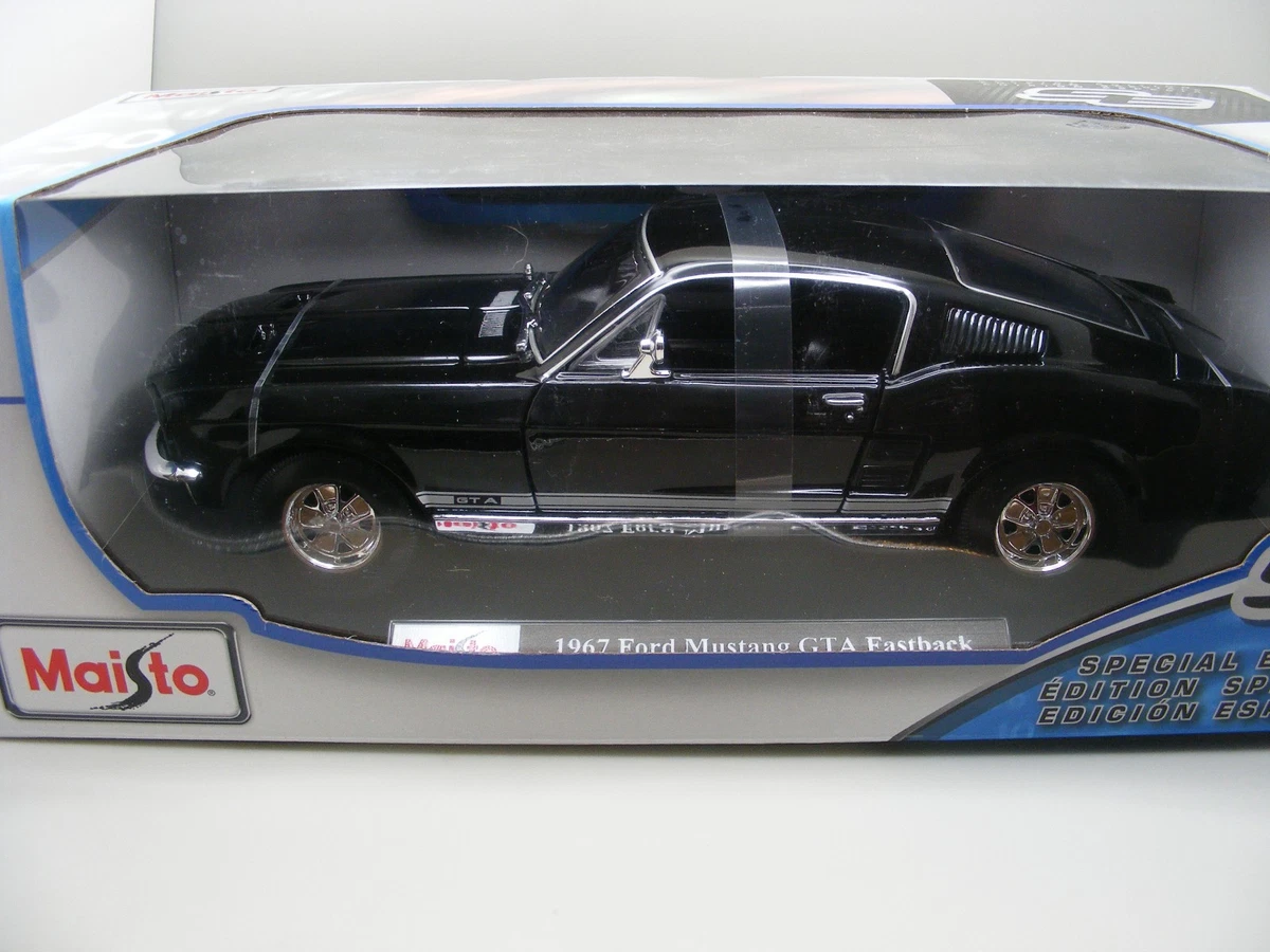 1967 Ford Mustang GTA Fastback - 1:18 - Black - Never Out Of The