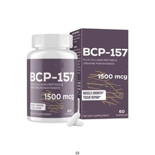 BCP 157 Capsules 60 Count High Purity Collagen Peptide Muscle Growth Support Hot