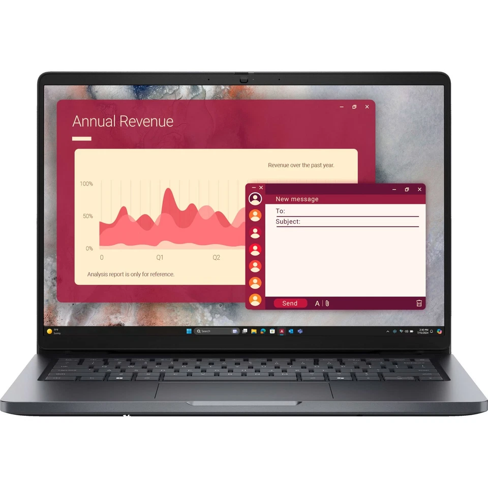 Dell Pro 14 PC14250 - 14" FHD, Core Ultra 5 120U, 512GB SSD, 16GB DDR5, Win11 - Bild 2 von 4