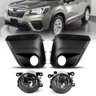 Left + Right Fog Lights with Bulbs Fog Lamp Cover For Subaru Forester 2019-2021