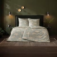 Estella Mako Jersey BettwäSche 155X220 Sina Khaki GräSer Dolden Natur 6670-16