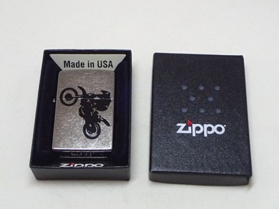 Zippo Pipe Lighter MX Rider Satin Chrome 2015 (I 15) w/Case