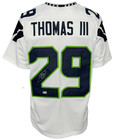 Seattle Seahawks Earl Thomas II Autographed Pro Style White Jersey BAS Authen...