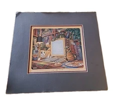 Randal Spangler CAT AND MOUSE Double Matted Print Signed w The Draglings' Story