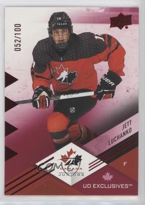 2024 Upper Deck Team Canada Juniors Exclusives /100 Jett Luchanko Rookie RC 2d8