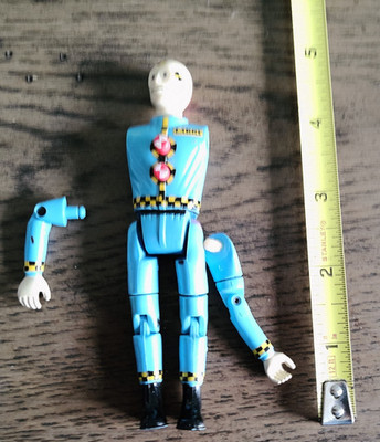 Crash Dummies LARRY EXPLODES ON IMPACT Blue Action Figure Vintage 90s 1991 Tyco