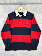 Vintage 90s POLO SPORTS Rugby Shirt Polo Bear Ralph Lauren USA
