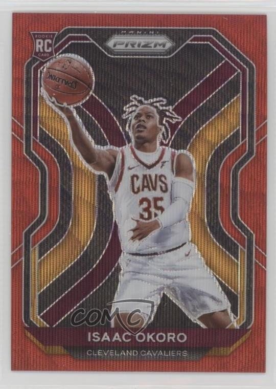 2020-21 Panini Prizm Ruby Wave Prizm Isaac Okoro #298 1o8k