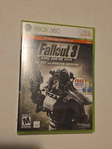 New Sealed Fallout 3 Game Add-On Pack The Pitt and Operation: Anchorage Xbox 360