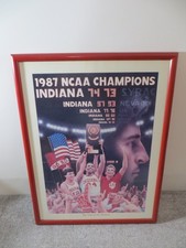 Indiana University IU 1987 Hoosiers Basketball Championship Poster #NO Print