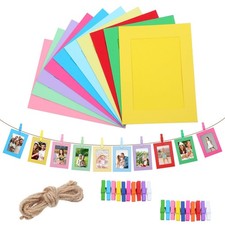 20pcs Frames,Colorful Cardboard Picture Frames 5 X 7 in, Papers Photo Frame w...
