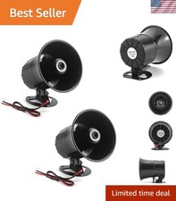 Durable Electric Siren Horns with 110 dB Sound - 2 Pack Security Solution