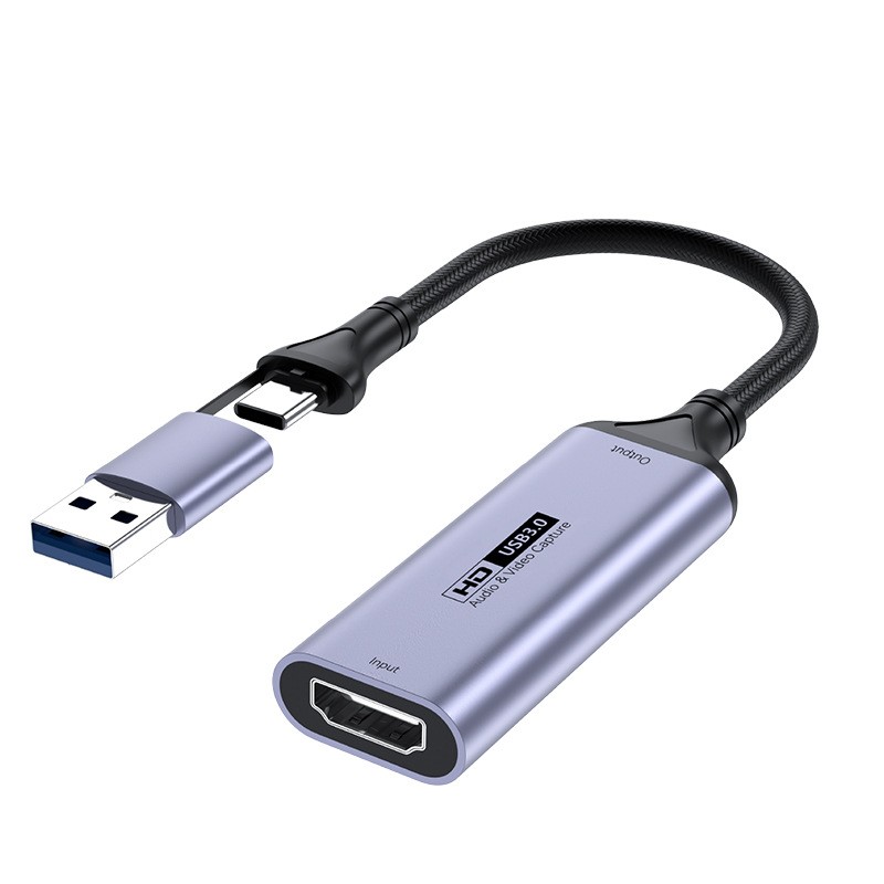 USB/Type-C 3.0 Video Capture Card 4K Video Recorder for Game/Live Streaming