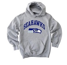 NEW  SEATTLE SEAHAWKS FOOTBALL HOODIE GRAY MEN'S VARIOUS SIZES AVAILABLE