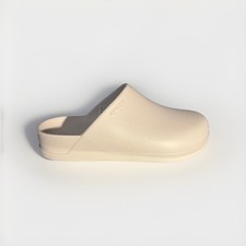 Tan Crocs Slides- Size 6 Men, Size 8 Women  s.