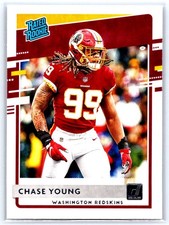Chase Young RC 2020 Donruss Football Rated Rookie Card #316 Washington Reds bx5b. rookie card picture