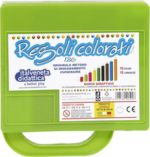 Italveneta Valigetta Didattica Da 186 Pezzi Di Regoli Colorati in Diverse Dimens