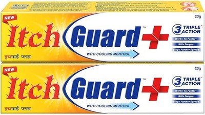 Itch Guard Plus Cream Quick Relief for Itching, Rash & Skin Infection (20gx2)