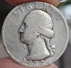 1932-S 25C Washington Silver Quarter