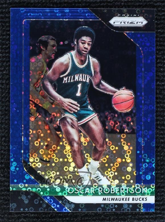 2018-19 Panini Prizm Fast Break Blue Prizm 126/175 Oscar Robertson #125 HOF