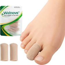 Gel Toe Caps 10 Pack Medium Toe Protectors Foot Blister Corn Pain Relief