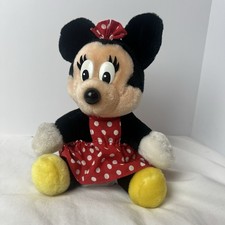 Vintage Disneyland Walt Disney World Minnie Mouse Plush 7 Stuffed Animal Plush