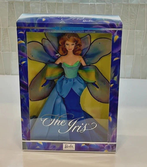 Poupée Barbie The Iris Flowers In Fashion 2002 Mattel #53935 - Édition Limitée, Occasion Bon état