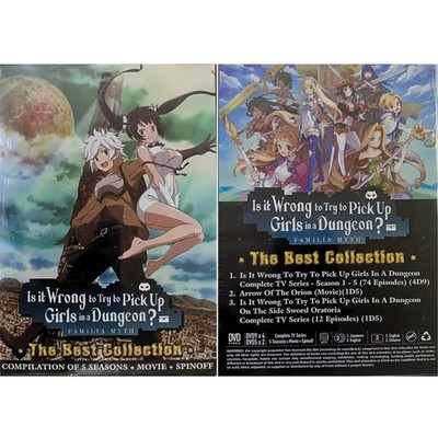 DVD Anime Is It Wrong To Try To Pick Up Girls In A Dungeon? S1-5+Spinoff+Movie