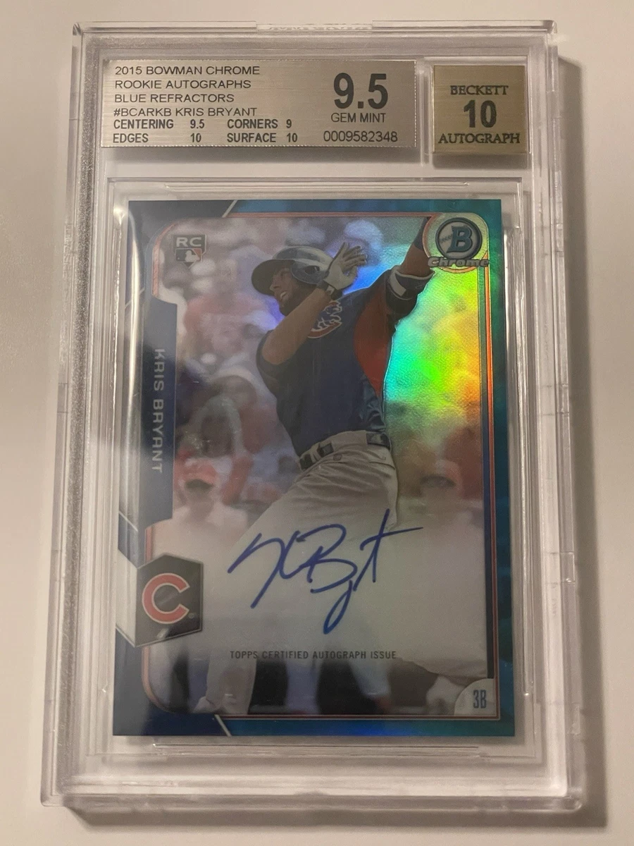 Kris Bryant Autographed Baseball Sports Trading Cards