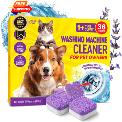ECO LIVING SOLUTIONS Washing Machine Cleaner Tablets for 1 Count (Pack of 36) 