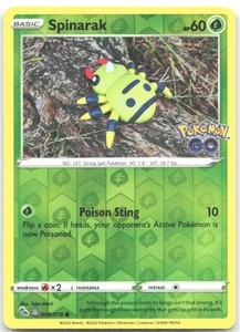 Spinarak (Peelable Ditto) 006/078 Pokémon GO Reverse Holo