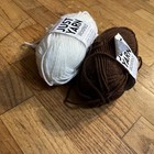 2 Skeins Premier Just Yarn Worsted Yarn Cream/Chocolate 50 G Size 4 100% Acrylic — photo 10