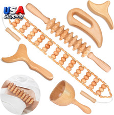 12-In-1 Wood Therapy Massage Tools Lymphatic Drainage Massager Wooden M