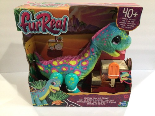 FurReal Snackin’ Sam The Bronto Interactive Animatronic Plush Toy 40+ Sounds ...