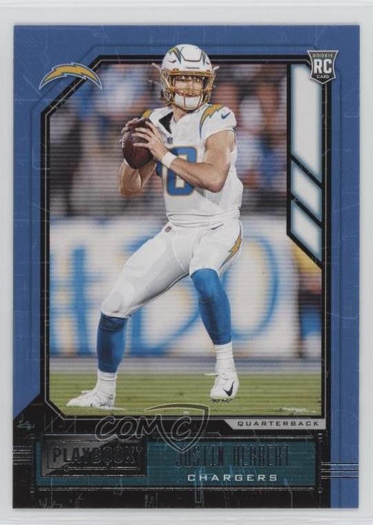 2020 Panini Playbook Rookies Justin Herbert #103 Rookie RC