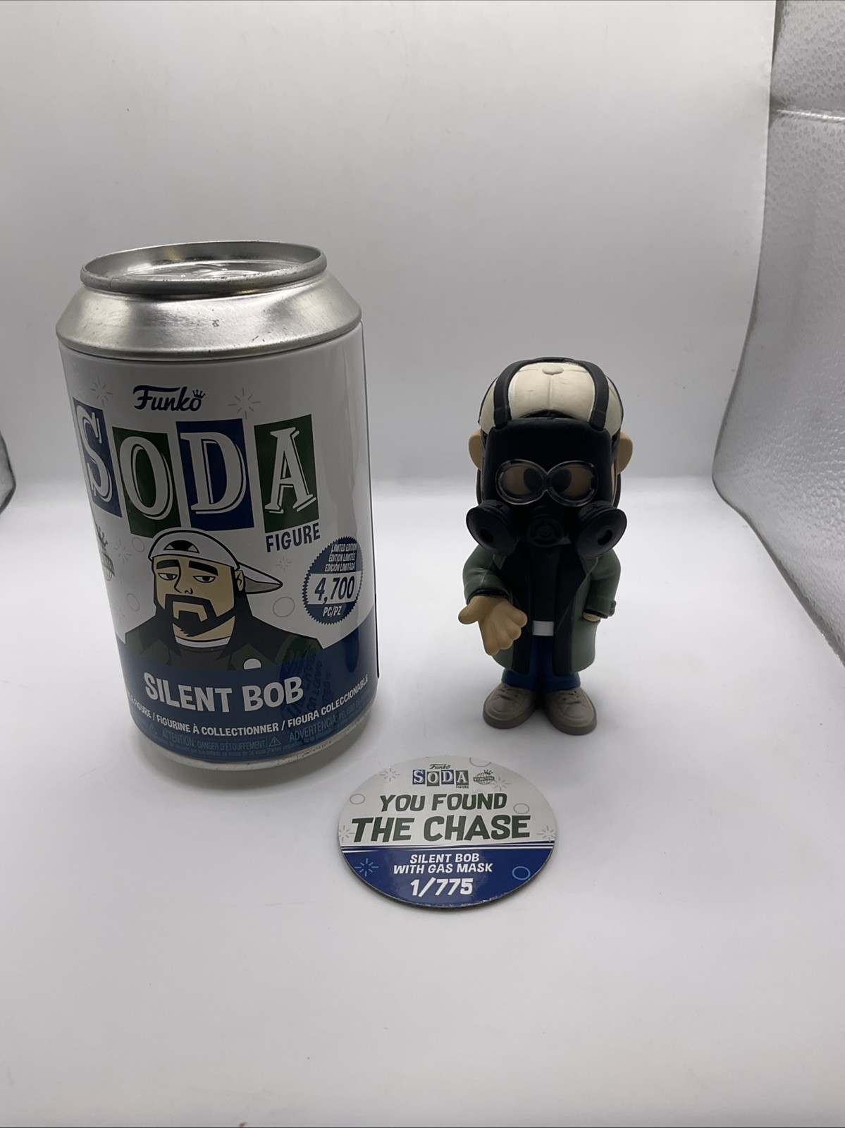 Funko Soda Jay & Silent Bob- Silent Bob With Gas Mask Chase Vinyl Figure 1/775