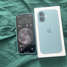 I Phone 16 Teal, 128GB Unlocked Boxed