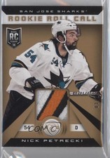 2013-14 Totally Certified Rookie Roll Call Gold 3/25 Nicholas Petrecki Patch t3w
