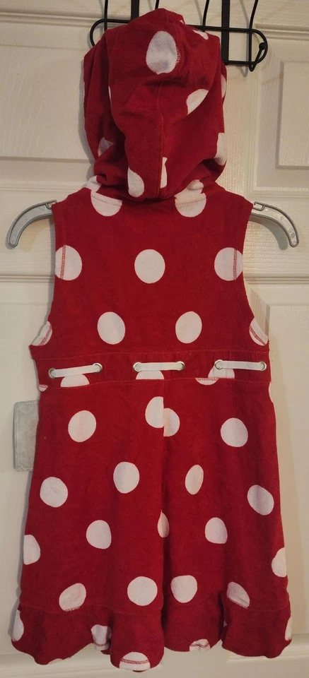 Disney Store Traje de Baño Cubre Rojo Minnie Mouse Talla L 7/8 Mickey Foto 2 de 3
