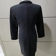 High-end Tweed Long Jacket Dress 55-66 / Formal Occasions