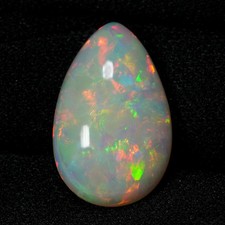 7.03Ct IF Rare! AAA White Body With Splash Pattern Colors Play 100% Natural Opal