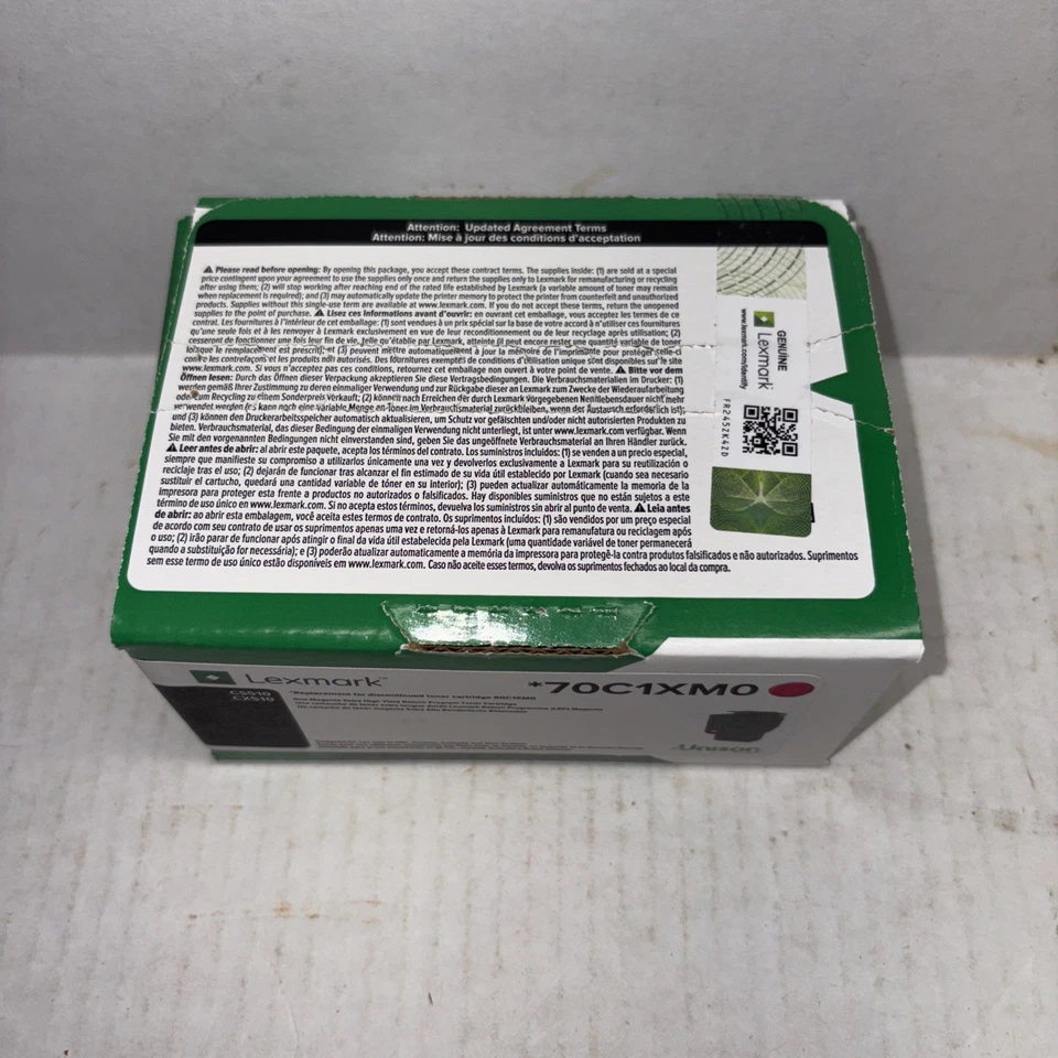 Tóner Lexmark 70C10M0 701M NUEVO SELLADO - Color magenta para CS310 CS410 CS510 Foto 2 de 3