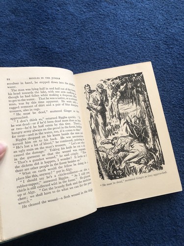 Biggles In The Jungle Captain W.E. Johns Early 1944 Oxford Edition DJ As-First - Picture 12 of 15