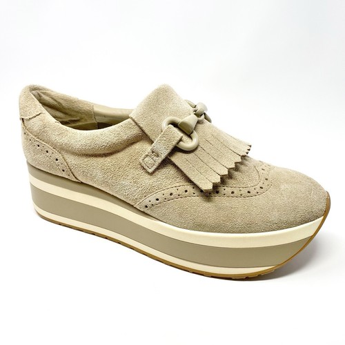 Dolce Vita Jhax Platform Shoes Womens 8 Tan Suede Slip On Casual Sneakers Loafer - 第 2/14 張圖片