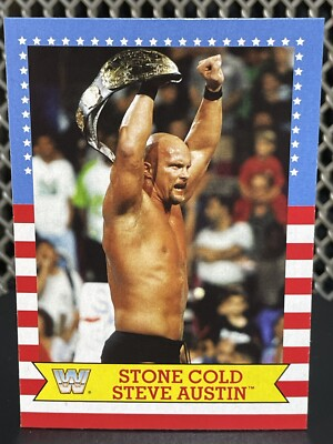 #ad 2017 Topps Heritage WWE Stone Cold Steve Austin Wrestling Card #20 All Star WWF $2.99