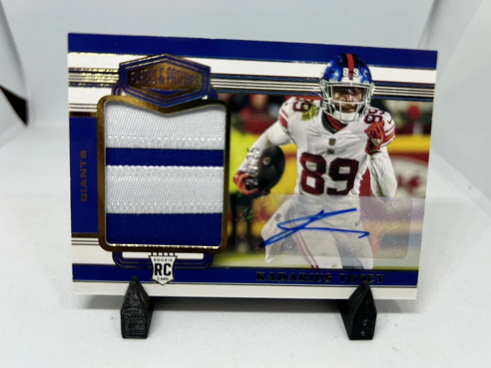 Kadarius Toney 2021 Chronicles Plates & Patches  Auto Patch RC  /25 SSP - Image 3 of 4