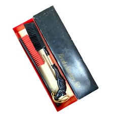 Vintage Horse Head Brush  Shoe Horn Set Hanging Loop In Box made in Japan